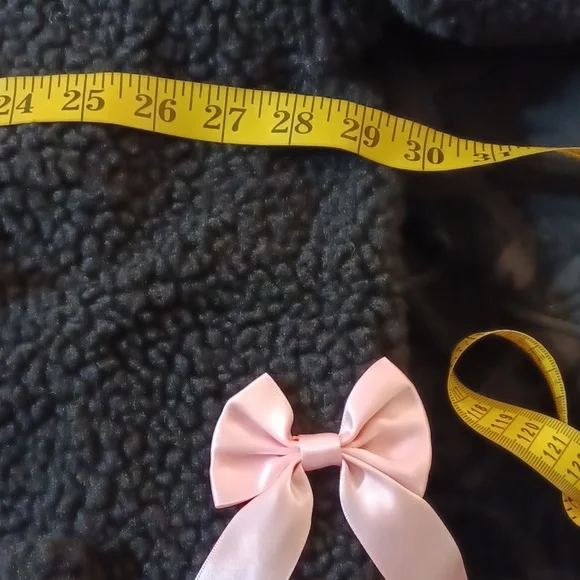 DOLLSKILL SUGAR THRILLZ 2X BLACK SERPA WITH PINK BOWS LONG-SLEEVED POCKETS - Picture 6 of 11